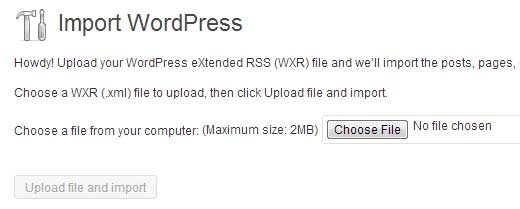 import wordpress to wordpress self hosted